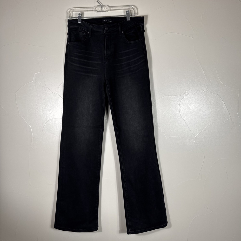 Risen Jeans Wide Leg Black 13/31  Womens Wide Leg Jeans